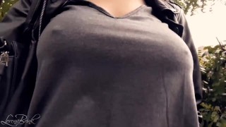 Boobwalk, Gray Shirt, Leather Jacket