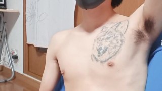 おしゃれサングラスでオナニー　射精　Japanese　amateur