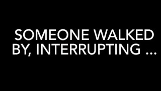 Fingering ass in public