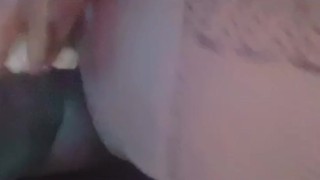 Cocostallion sucks and fucks her 10 inch dildo 