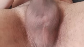 My Full balls on the couch