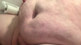 playing with chub in the bathroom