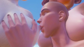 3some Фурри коровы большая грудь сосать