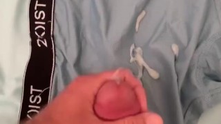Cumshot onto underwear. Who wants them? 