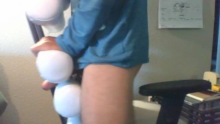 Fucking my desk chair at home office