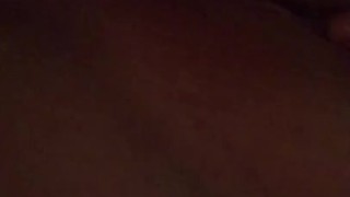 Squeezing my fat titties and fingering my pussy