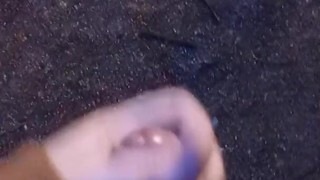 Outside jerk off