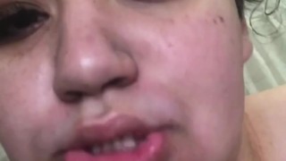 Thick Mexican shows off freaky side while roommate listens 