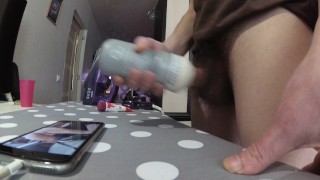my masturbation on an ironing board with a masturbator part 2