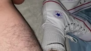 Fleshlight and White High Top Chucks Creampie