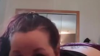 Cumming from sucking a dildo. Check bio link for more me