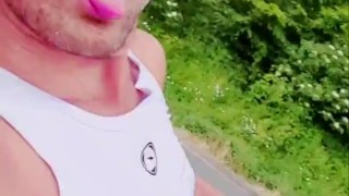 Slutboyben CAM4 Highway Exhibitionist
