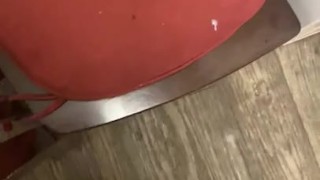 Cumming on my fridge door handle 