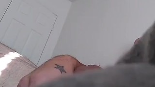 Alone jerking and ass play cum