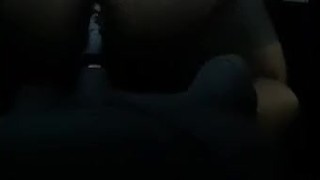 Playing w dildo in car at park 