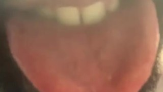 ASMR tongue play with kisses! 
