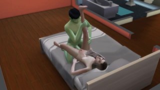 Alien pervert bursts home to the dugout and fucked her sims4