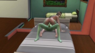 Alien fucked a dugout in Sims