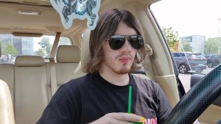 SHOVING A HOT 6 INCH DOWN MY THROAT IN PUBLIC!!! *ALMOST CAUGHT*