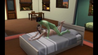 sims4 The alien licked the pussy dugout and fucked her
