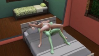 Alien fucked a dugout in Sims