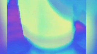 Retro Psychedelic Cock Stroking