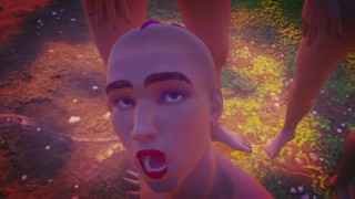 Five gay guys cum in my mouth at the same