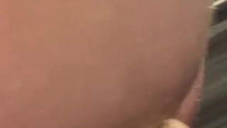 Naughty MILF likes peg her cuck husband rough up his ass!