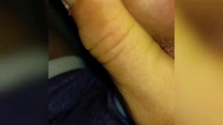 Mr. Schort jacking off with a toy on the couch...close-up cum shot! (Toy series #4)