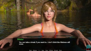 Swimming with three gorgeous sexy babes • DUSKLIGHT MANOR #119