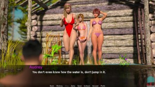 Swimming with three gorgeous sexy babes • DUSKLIGHT MANOR #119