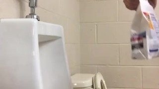 Piggy urinal breakfast 
