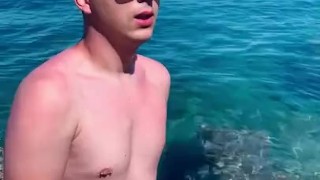 Jerking off at the beach Croatia