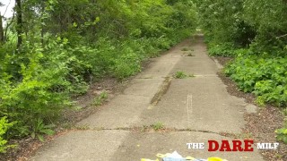 I had to cut off my clothes and walk a few miles back to my car.