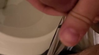 Solo jerking in bathroom