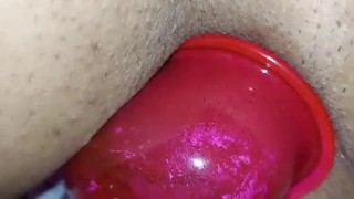 Love pumping up my pussy mmmm