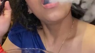 Latina Smoking Porn - Xoco-Latina Smoking fetish blue dress - Free Porn Videos - YouPorn