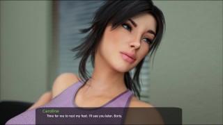 35 - Milfy City - I got a handjob from my teen Stepsister with big tits (dubbing)
