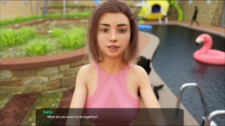 36 - Milfy City - Visiting a pool with my sexy teen friend Sara (dubbing)