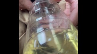 PET bottle pee