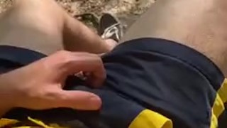 Having some fun in public, risky but hot 