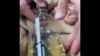 PET bottle pee