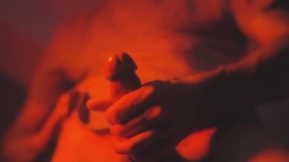 Slow Motion cumshot on your face babe. Close-up Solo Jerk off