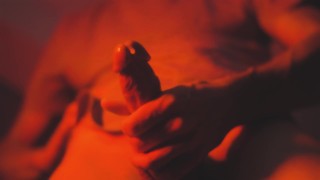 Slow Motion cumshot on your face babe. Close-up Solo Jerk off