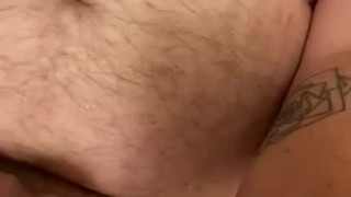 Chubby Bear Cums From New Toy