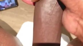 Talking while busting a huge nut after the gym (volume up) 