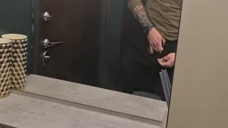 Muscle guy strips and seduces you
