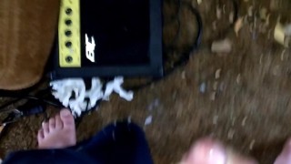 Quick morning jerk and cum