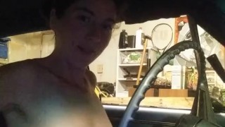 Trying not to squirt in my classic car