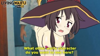MEGUMIN Konosuba 2D Real Anime Big Japanese Ass Booty Cosplay Hentai Kono Subarashii Sekai porn sex